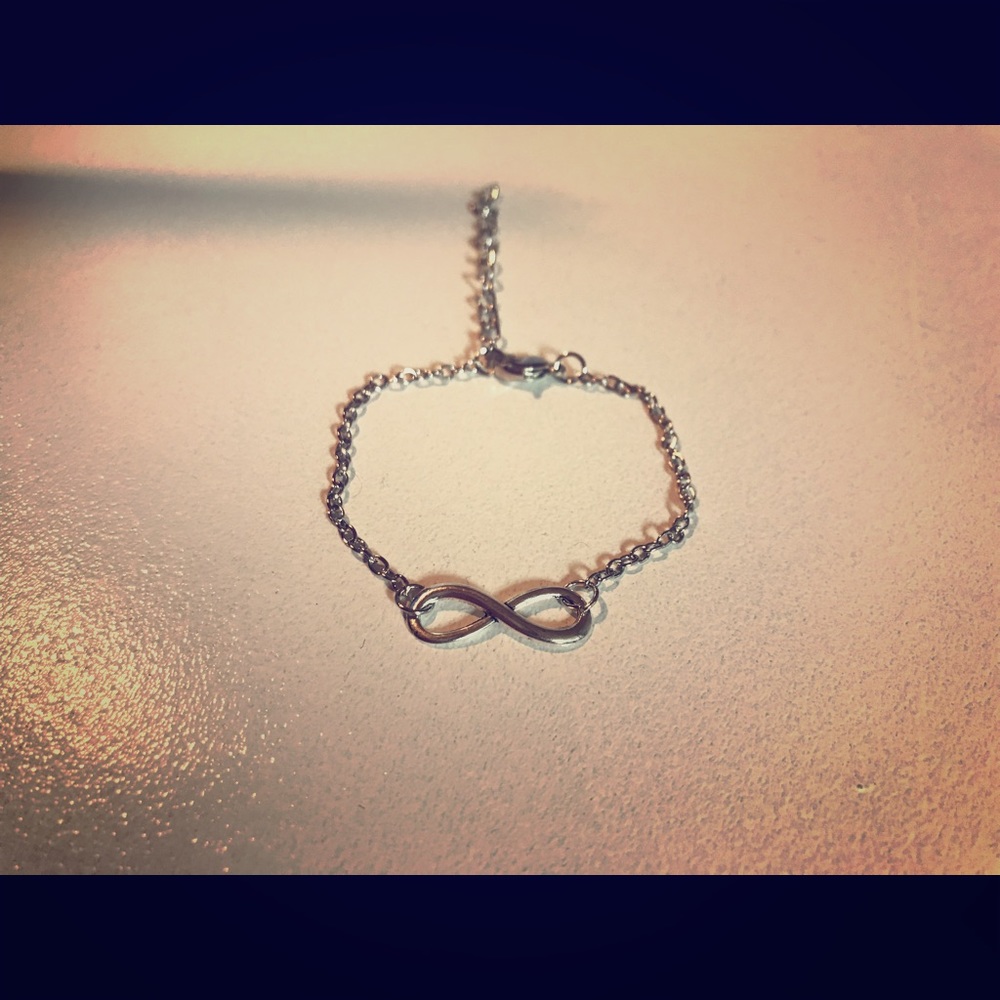 Silver infinity bracelet
